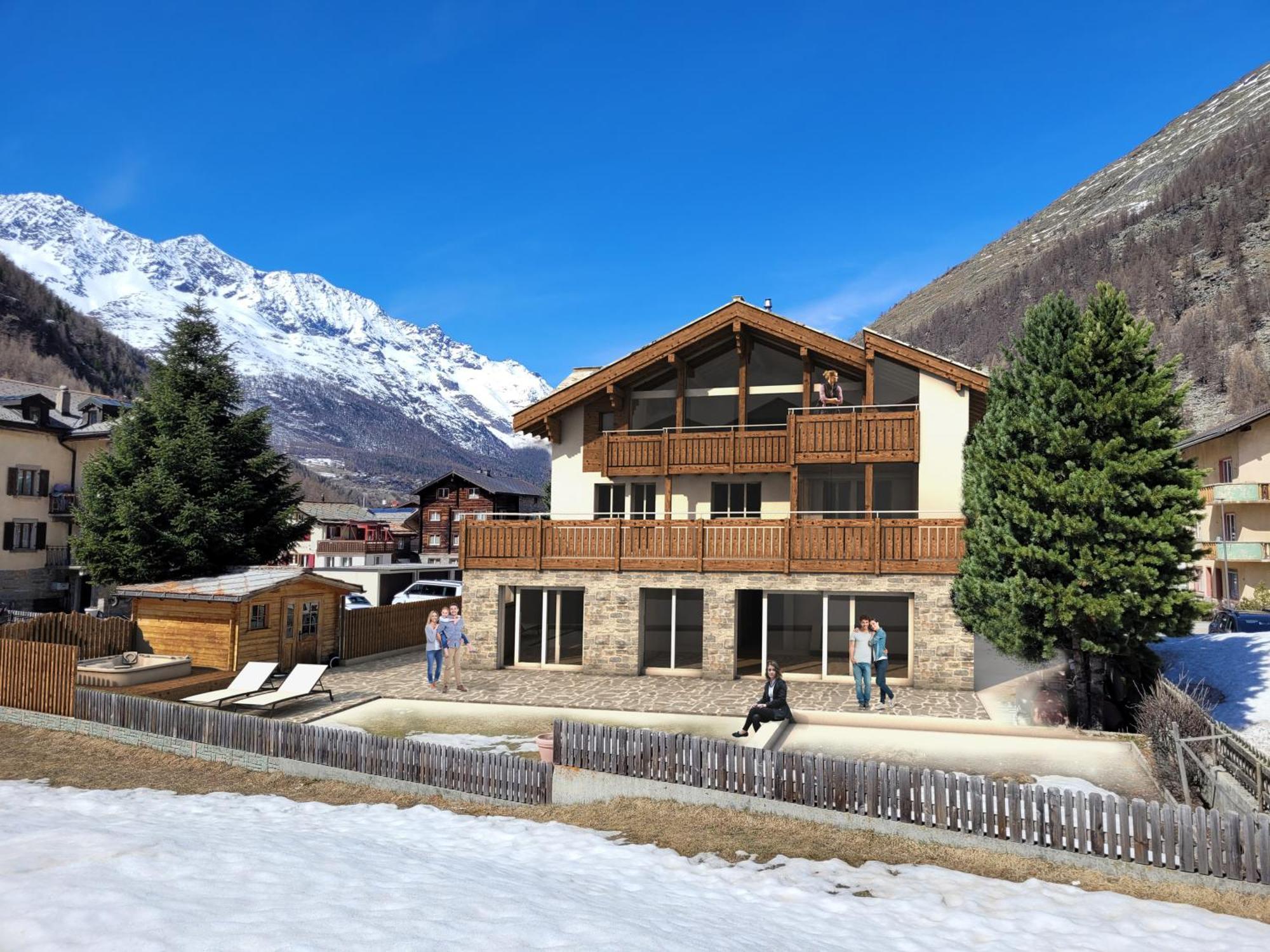 Chalet Wiesengrund Edelweiss 6P Saas-Almagell Buitenkant foto